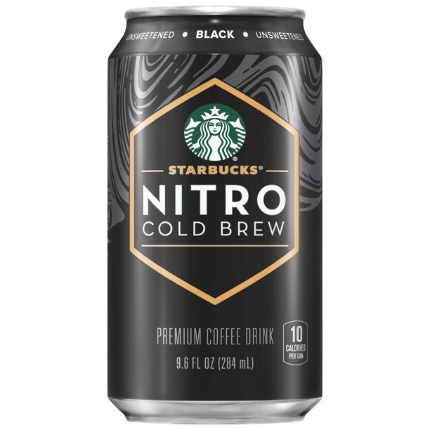 8 Cans Starbucks Nitro Cold Brew Premium Coffee Drink Black Unsweetened 9 6 Oz Walmart Com Walmart Com