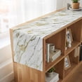 thumbnail image 6 of Table Runners 90 Inches Long Dress Scarves, Golden Marble Farmhouse Coffee/Dining/Kitchen Table Runner for Living Room, Vintage Abstract Modern Art 13x90 Inch, 6 of 9