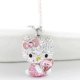 thumbnail image 2 of Collar de Hello Kitty Sanrio, colgante de pulsera de empuje, corazón de melocotón rosa, Gato de cristal, decoración de pareja, regalo para niña, 2 of 4