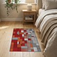 thumbnail image 3 of ODIKA 2'x3' Washable Doormat Gradient Tile Checkerboard Design Contemporary Abstract Squares for Entryway, Kitchen, Laundry Room, Non-Slip, Low Pile, 3 of 7