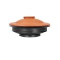 thumbnail image 1 of Hand Made Pottery Earthen Clay Pot With Lid For Cooking & Serving Pre Seasoned - Black, 2 Liters, 1 of 4