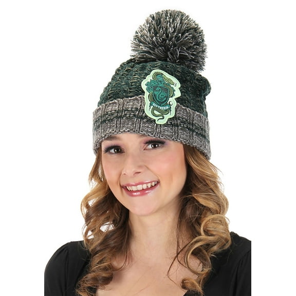 Slytherin Heathered Pom Beanie
