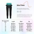 thumbnail image 6 of inlzdz Kids Girls Figure Ice Skating Tights Ballet Dance Leggings Girls Slimming Sweatpants Training Blue Green 10, 6 of 6