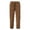 Brown, variant on Men's Corduroy Loose Solid Casual Elastic Waistband Straight Cropped Trousers 8 Year