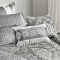 thumbnail image 2 of Hallmart Collectibles Riverbrook Home Kacee Platinum 12-piece Comforter Set King, 2 of 8