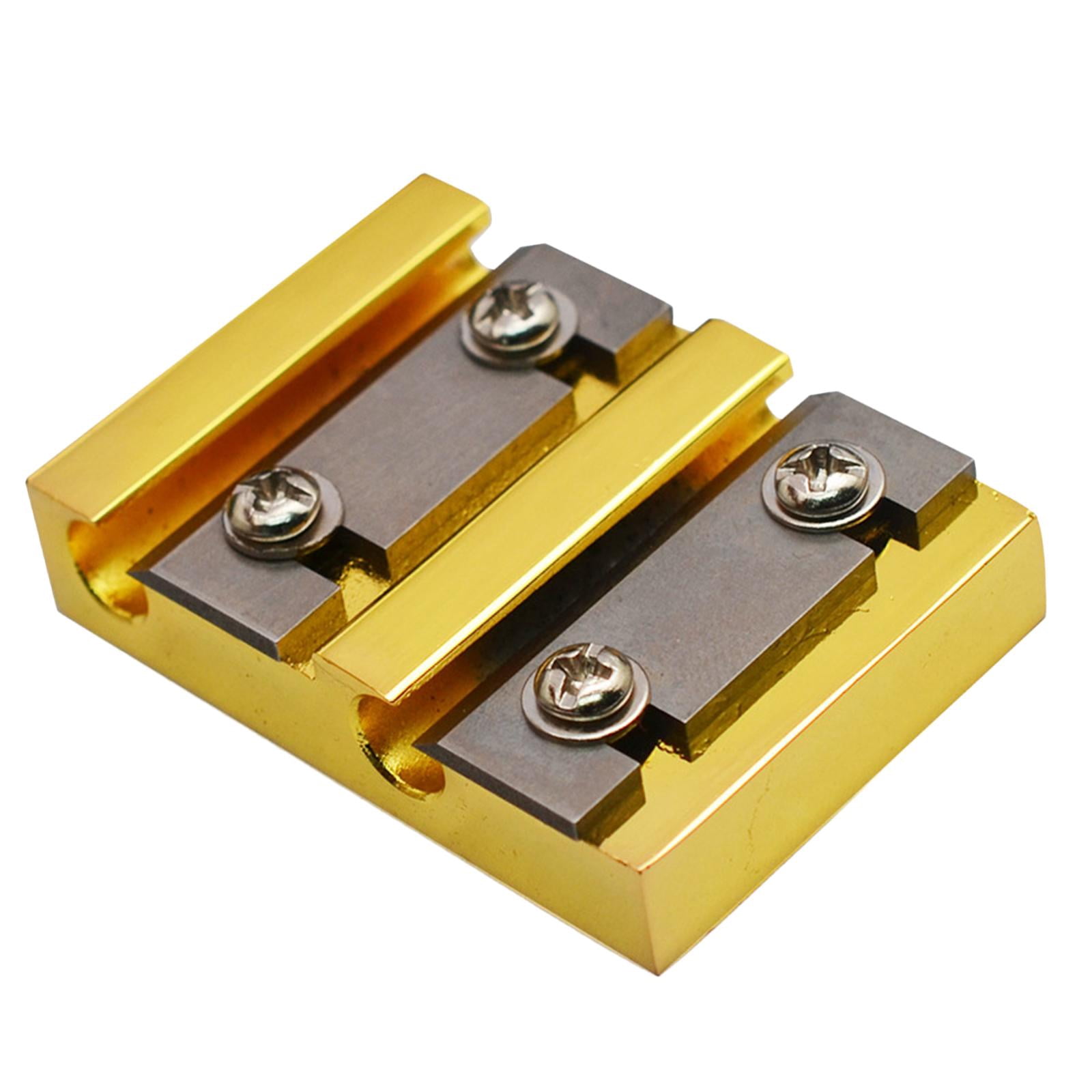 QccHieUs Violin Peg Reels Shaver Metal Violin Making Tool for Beginners Professionals gold