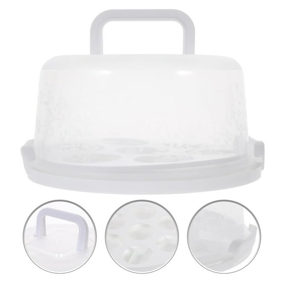SWETRACE Cupcake Carriers White Plastic For General Users In Office Use 1Set 9.82X9.82X5.11in