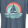 thumbnail image 3 of Instant Message - Sailboat Sunset - Women's Short Sleeve Graphic T-Shirt, 3 of 6