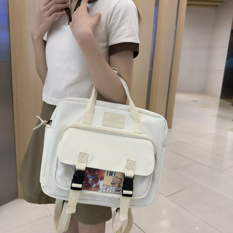 Japanese Style High School Teenage Girls Backpack Transparent Itabag Women Handbags Shoulder Bag Student Book Bag Crossbody Bag