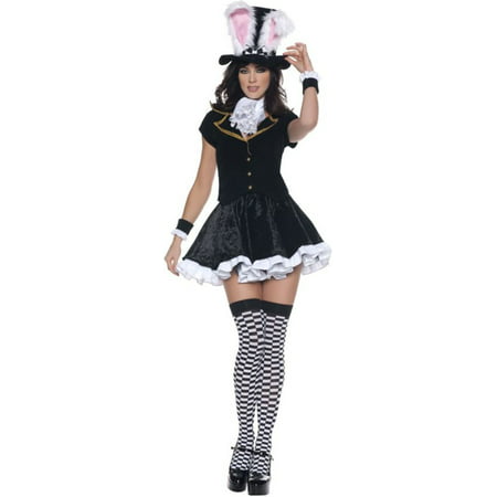 Morris Costumes Totally Mad Sweet mini dress with attached petticoat, jabot, arm cuffs, Small, Style UR29170SM