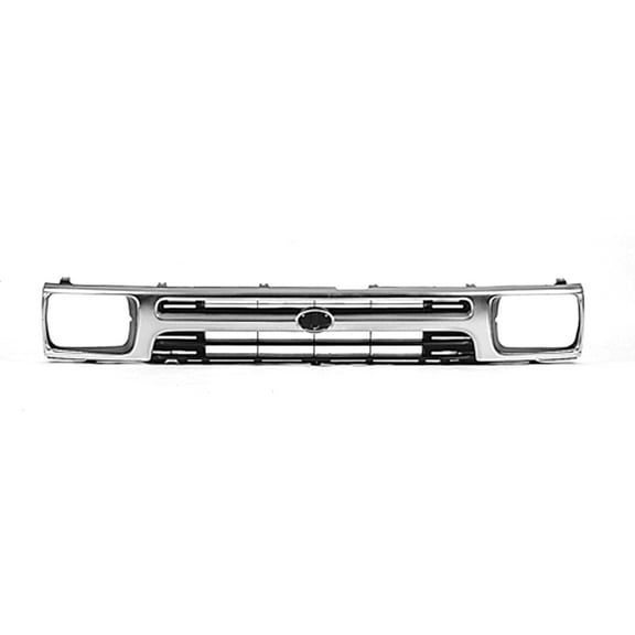 New Aftermarket Premium Fit Chrome / Black Plastic Front Grille 5311135070 fits 1992-1995 Toyota Pickup::RWD Only