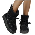 thumbnail image 4 of Miqool Winter Boots for Women Snow Warm Fur Lined Waterproof Ankle Booties Lace Up Non Slip Flat Comfortable Womens Shoes, 4 of 9