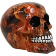 thumbnail image 3 of Ebros Day Of The Dead Fire Tattoo Sugar Skull Statue 5.5"L Cranium Figurine, 3 of 4