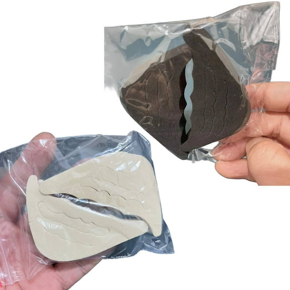 TELOLY 4Pcs Shoe Filler Thickened Shoe Inserts Size Adjustment Pain Relief Heel Pads for Shoes