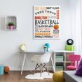 thumbnail image 2 of Stupell Industries Basketball Game Terms Orange Typography Kids' Sports Sports Painting Gallery Wrapped Canvas Print Wall Art, 36 x 48, 2 of 6