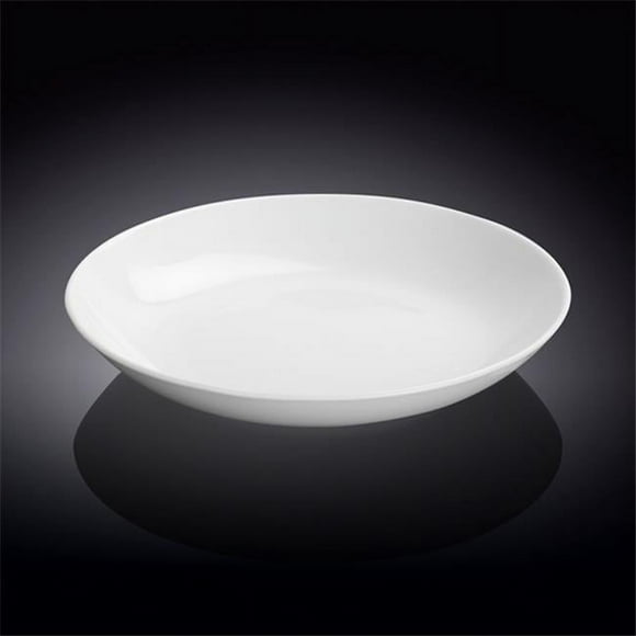 Wilmax 991117 9 in. Round Deep Plate, White - Pack of 24
