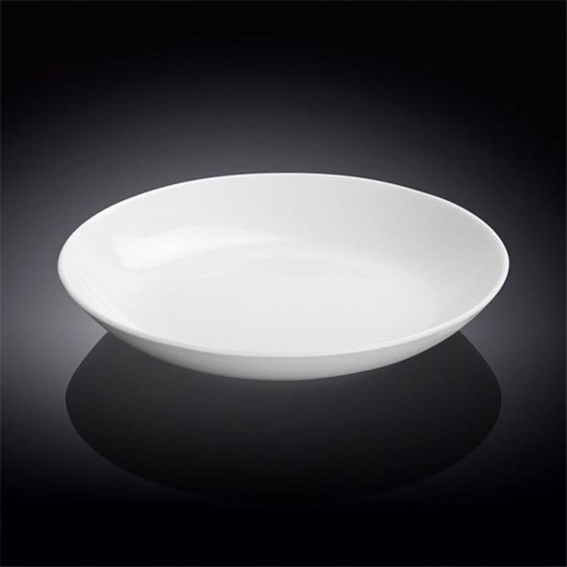Wilmax 991117 Assiette Ronde Profonde 9 Po., Blanche - Lot de 24
