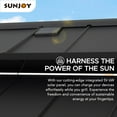 thumbnail image 5 of Sunjoy 8ft. x 12 ft. Wooden Cedar Framed Grill Gazebo with  DC Solar Power - Black, 5 of 8