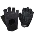 thumbnail image 4 of Guantes de fitness de medio dedo para hombres y mujeres, para entrenamiento en gimnasio, mancuernas, yoga, deportes, equitación, malla de mariposa, transpirables y finos, 4 of 6