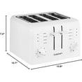 thumbnail image 2 of CPT-142P1 4-Slice Compact Plastic Toaster, White - Upgraded 4-Slice Toasting with Shade Control and Dual Independent Controls, 2 of 7