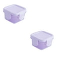 thumbnail image 1 of Hinati Clearance 2Pcs Mini Plastic Food Storage Containers with Lids Square Containers Airtight Food Storage Containers Set, Pantry Organization Canisters for Pantry Organization and Storage, 1 of 6