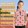 thumbnail image 6 of Psesaysky Highland Cow Hearts Print Girls Long Sleeve Athletic Shirts 1/4 Zipper Kids Quick Dry Lightweight Yoga Tops for Sports Cheer Basic Tees Activewear 12-13 Years, 6 of 6