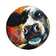 thumbnail image 2 of Gaeub Cow 14-17in Tire Cover, Spare Tire Cover, for Camper Caravan, Trailer, Car, Truck, SUV, Jeep - 15 inch, 2 of 9