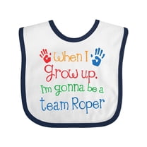 Inktastic Future Team Roper Cowboy Rodeo Boys or Girls Baby Bib