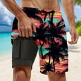 thumbnail image 2 of Kcolen Mens Swim Trunks 6 Inch Elastic Waist Beach Shorts Light Upf Mens Swimsuit Men Swim Trunks Beach Summer Fashion Men Swim Brief, 2 of 4