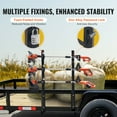 thumbnail image 4 of VEVOR Trimmer Rack, 3 Place Weeder Trimmer Rack, Locking Trim Holder Landscape Trailer Rack Carrier Mount on Open Pickup/Trailer Enclosed Trailers, Pair, 4 of 9