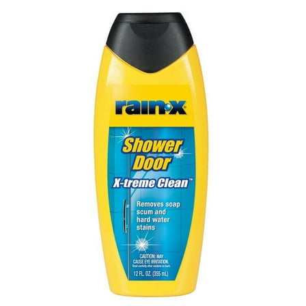 Rain-x x-Treme Clean Shower Door Cleaner, 12 Fl. Oz, Formulated To Glass Doors - Removes Soap Scum, Dirt, Hard Water Build-up, Calcium, Lime & Rust Stains - 630035