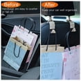 thumbnail image 3 of OTOSTAR Car Hooks, Handmade Bling Diamond Car Headrest Hangers Organizer Universal Auto Hooks Car Seat Hooks for Vehicle Car, 2 Pack (Silver), 3 of 5
