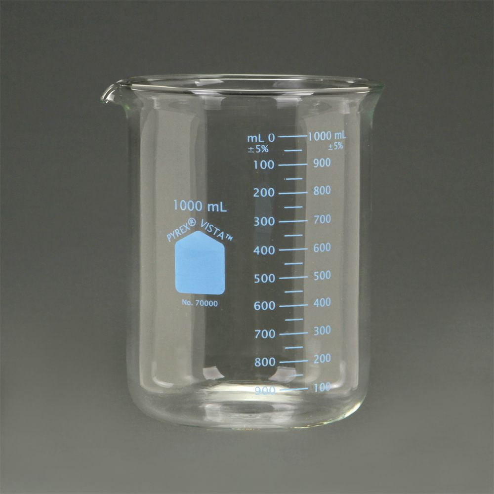 Pyrex Vista Beaker 1 000 Ml Pack Of 6 Walmart Com