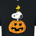 thumbnail image 3 of Peanuts - Snoopy Woodstock Pumpkin - Juniors Cropped Cotton Blend T-Shirt, 3 of 6