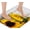 Tournesol Jaune, variante sur Tapis de Salle de Bain, Jaune et Gris, 24"X16 Pouces, Tapis de Bain en Microfibre Pelucheux Super Doux, Moelleux et Absorbant, Épaissi, Antidérapant, Lavable à la Machine et à Séchage Rapide, Tapis pour Douche