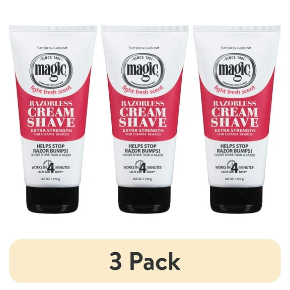 Magic Razorless Shaving Cream Extra Strength (3 Packs)