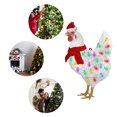 thumbnail image 1 of Colgantes de gallo de Navidad de madera Adornos de pollo Decoración de árboles de Navidad (estilo D) JShteea Libre de BPA, 1 of 7