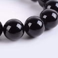 thumbnail image 2 of Angelstones Natural Black Tourmaline Gemstone 10mm Round Beads Stretch Bracelet 7 Inch Unisex, 2 of 2