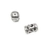 Antiqued Silver Plated Bead/Cord End Caps Openwork Vine Pattern 10.5x6.5mm (2)
