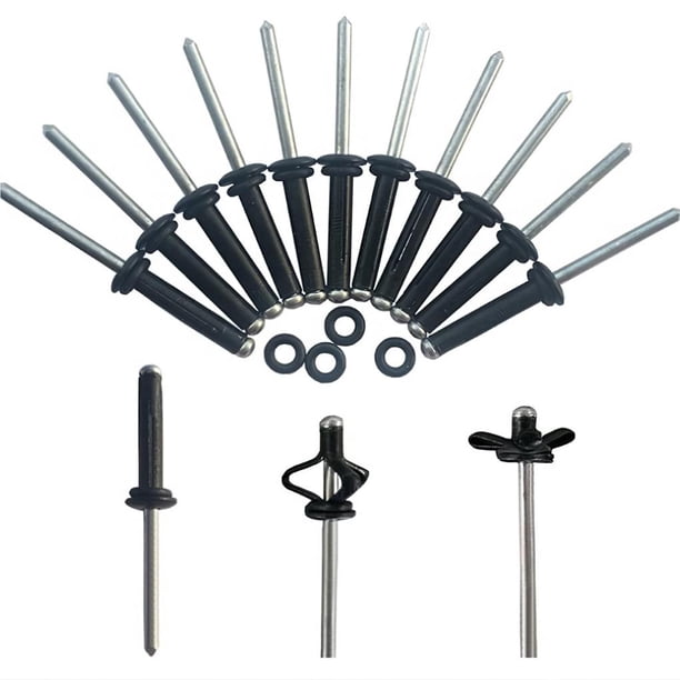 Remache De Montaje De Tres Bombillas De Tres Pliegues De Aleación De Aluminio Con Kit De Juntas Tóricas Para Kayak, Canoa Y Barco Guardurnaity VI004768-00