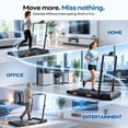 thumbnail image 5 of 3 In 1 Height Adjustable Treadmill,3.0HP Foldable Walking Pad,Quiet Under Desk Treadmill for Home Office,300 LBS Weight Capacity, 5 of 8