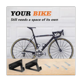 thumbnail image 3 of 2 Pack Bike Rack Wall Hook Mount Bike Hook Holder for Storage and Garage Organization Flip-Up Bicycle Rack, 3 of 7