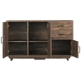thumbnail image 4 of Bowery Hill Rustic Wood Two-Drawer Buffet in Reclaimed Oak, 4 of 7