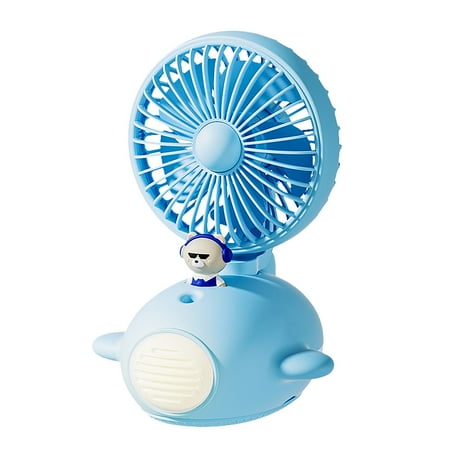 

New Border Water Fan Mini Fan USB Fan Desktop LED Light Spray Humidification Air Cooler
