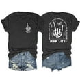 thumbnail image 4 of KimSoong Mama Shirts Mom Life T-Shirts Women Motherhood Some Days I Rock It Shirt Vintage Casual Short Sleeve Tops, 4 of 10