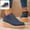 Blue, variant on Willtoo Boots for Women Side‑Zipper Wedge Ankle Boots Thick Platform Elevated Booties Warm Winter Casual Outdoor Daily Shoes