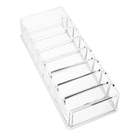 Milisten Multifunctional Makeup Display Box Acrylic Cosmetic Organizer with Eight Compartments