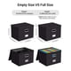 thumbnail image 3 of Cajas organizadoras de archivos Oterri, paquete de 2 unidades, grandes, con tapas, negras, 3 of 7