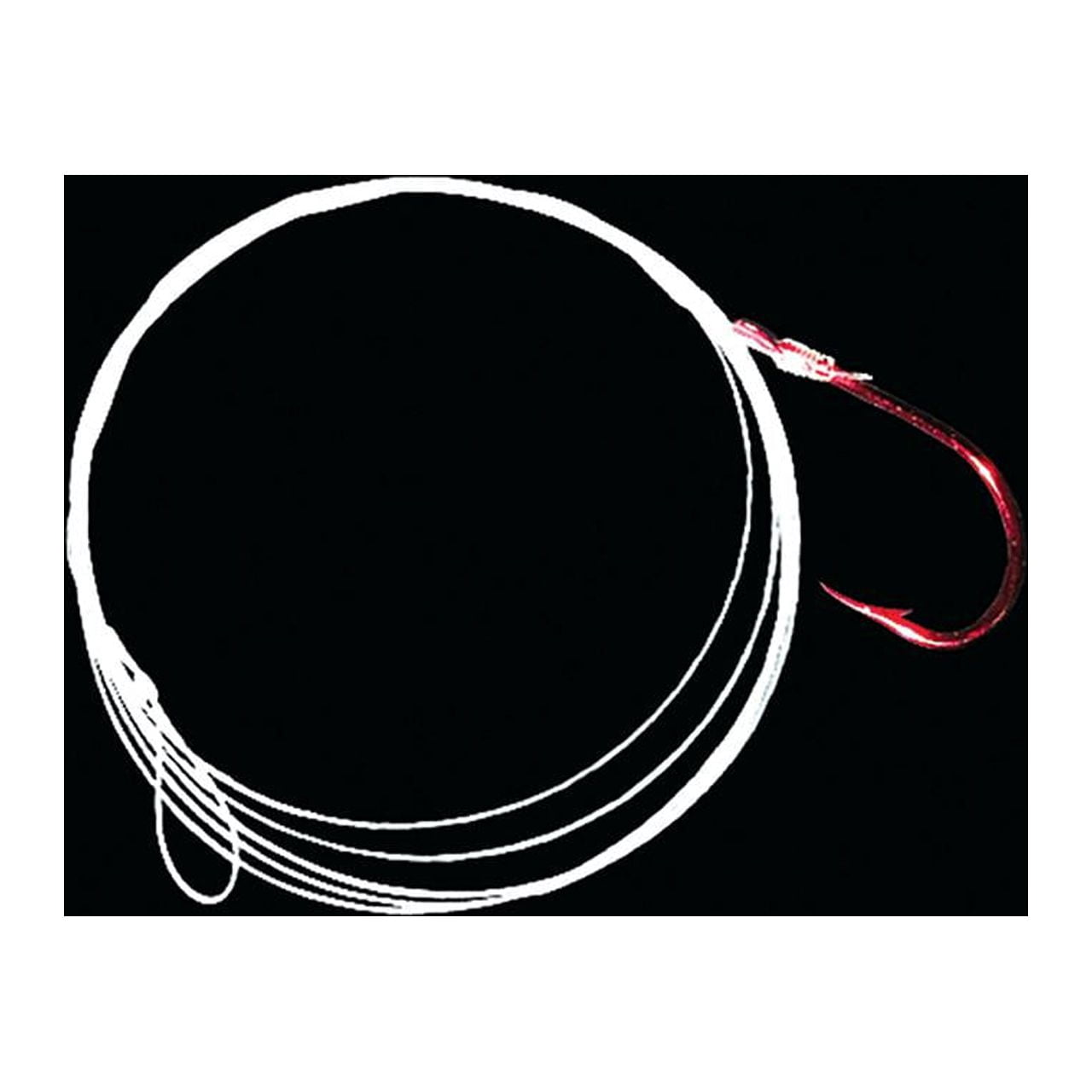 Mustad 30 lb. Snelled Octopus Hook, Red