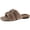 Khaki, variant on Womens Fuzzy Slides Open Toe Fluffy House Slippers Indoor Outdoor Furry Slide Sandals